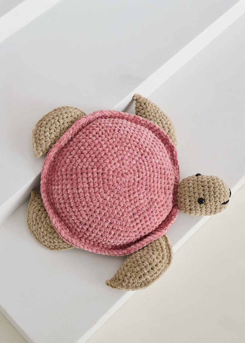 GROSSE SCHILDKRÖTE IN ALTROSA The Look von Lana Grossa