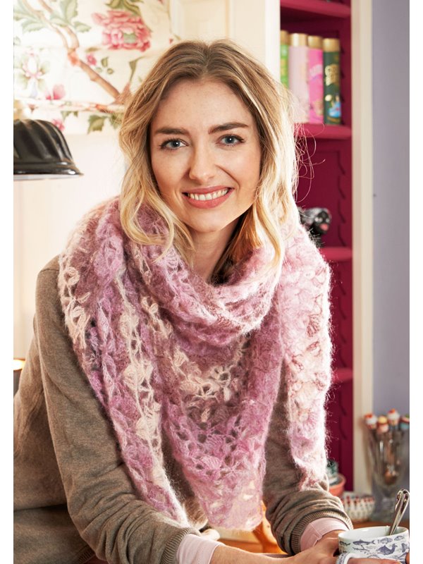 Lana Grossa DREIECKSTUCH IM LOCHMUSTER Landlust Silkhair