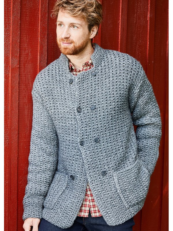 Lana Grossa HERRENJACKE Landlust Winterwolle