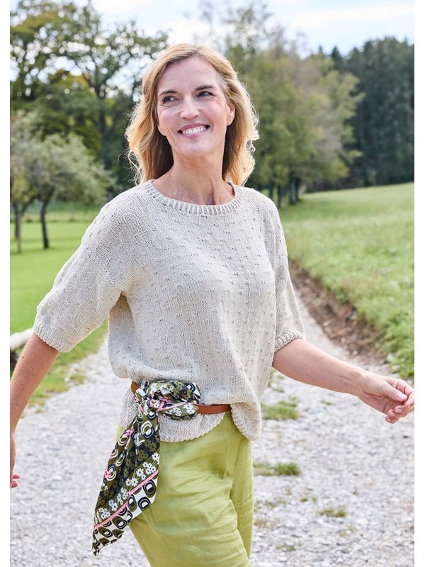 Lana Grossa HALBARM-PULLOVER Landlust-Sommerseide