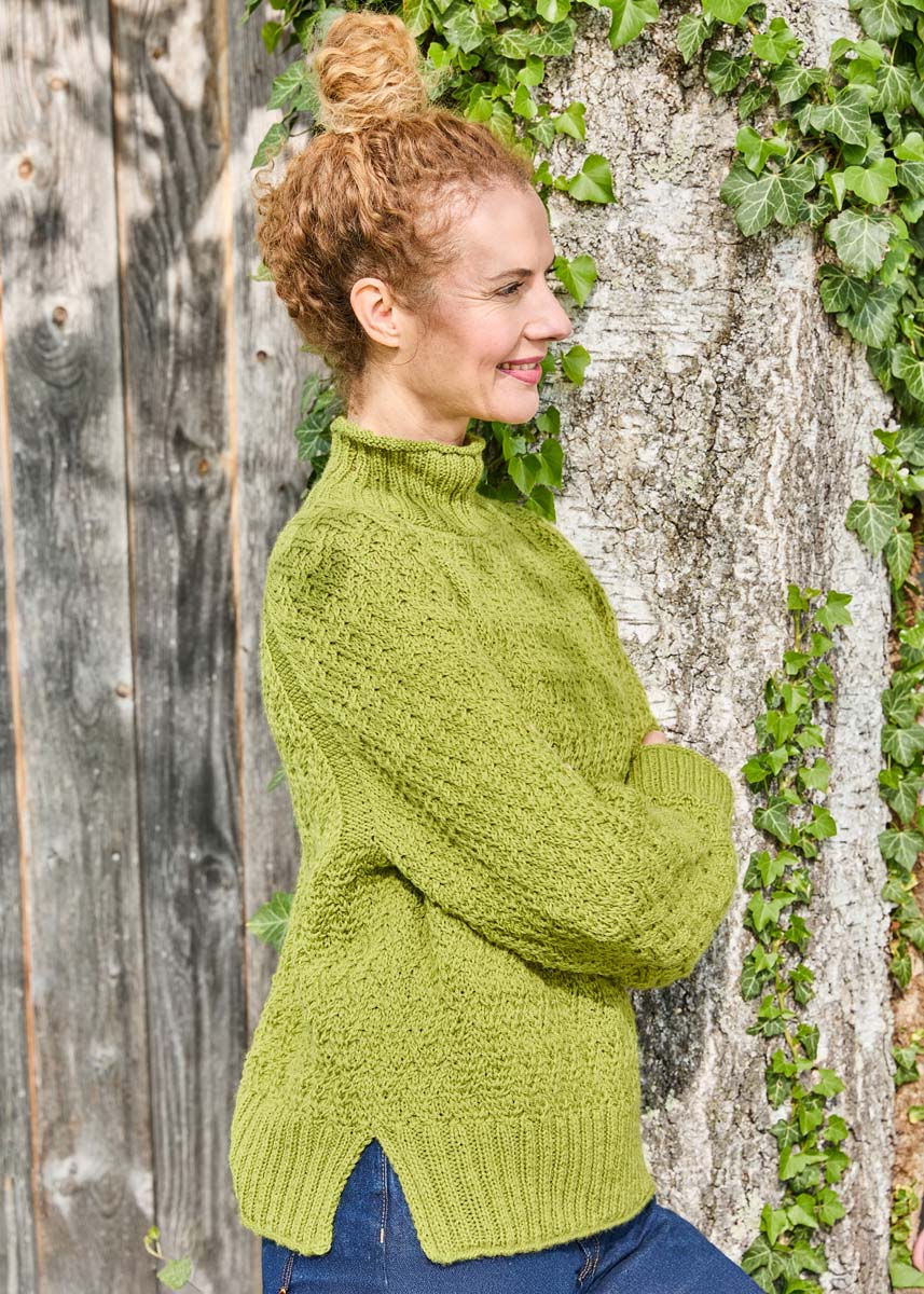 PULLOVER MIT RHOMBENMUSTER Landlust Alpaka Merino 160 von Lana Grossa