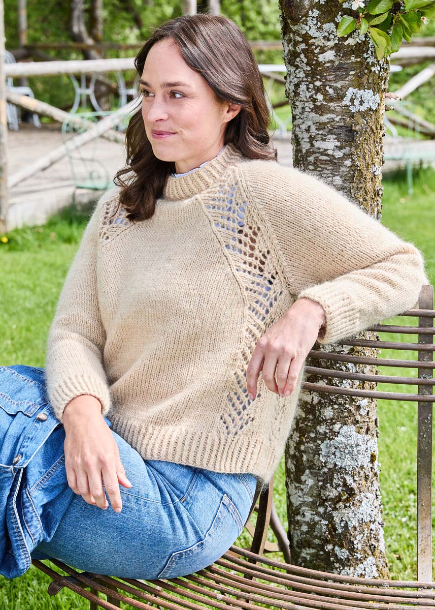 AJOUR-PULLOVER Landlust Naturwolle & Landlust Kidmohair von Lana Grossa