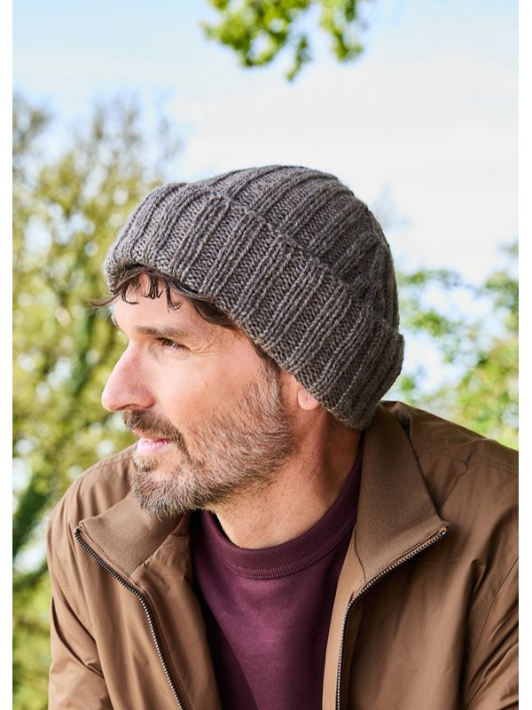 Lana Grossa HERRENMÜTZE Landlust Naturwolle