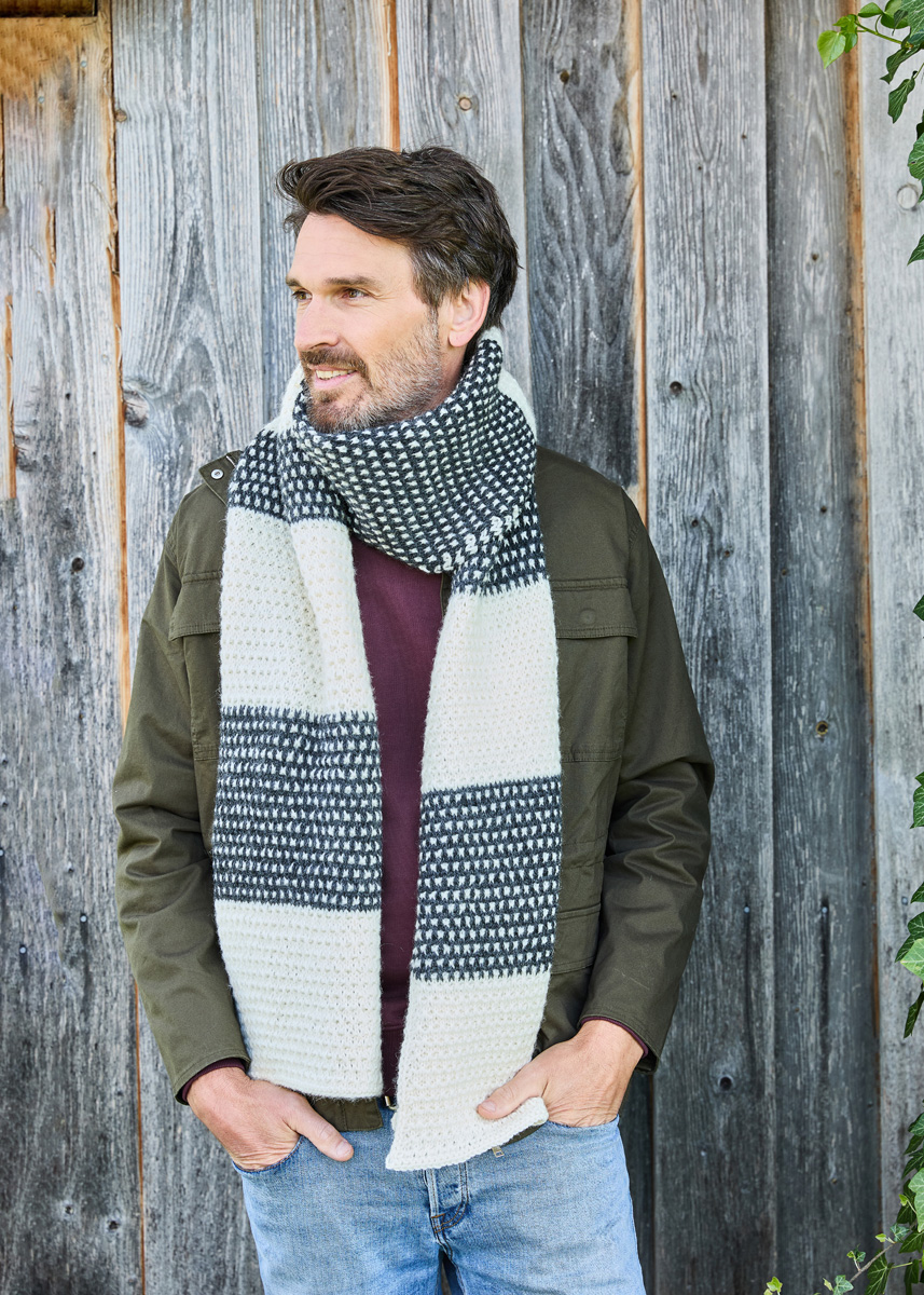 HERRENSCHAL Landlust Naturwolle von Lana Grossa