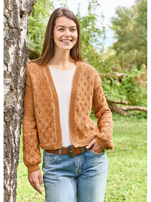 Lana Grossa AJOURJACKE Landlust Baumwolle