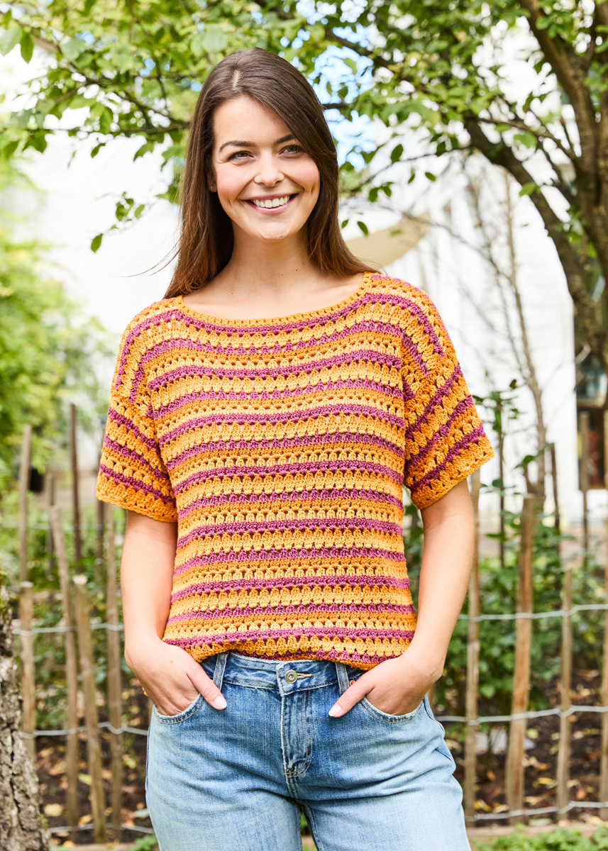 HÄKELSHIRT Landlust Sommerseide von Lana Grossa