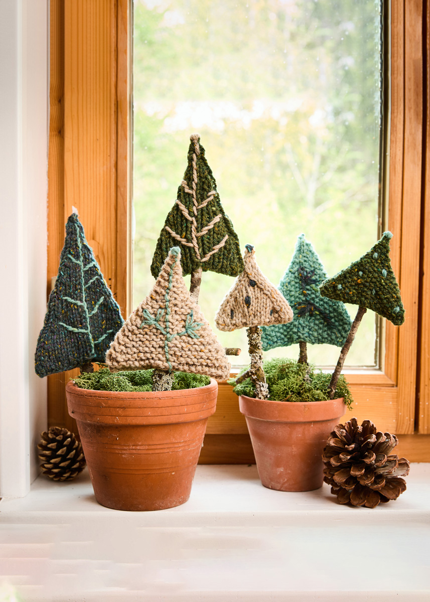 GESTRICKTE TANNEN Landlust Soft Tweed 90 & Landlust Soft Tweed 180 von Lana Grossa