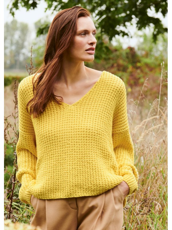 Lana Grossa V-PULLI IM RIPPENMUSTER Organico