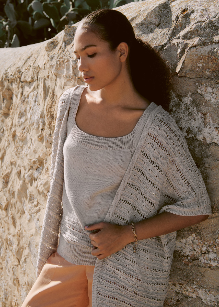 Lana Grossa JACKE Cotton Wool - LINEA PURA No. 16 - Modell 31 | FILATI.cc Onlineshop