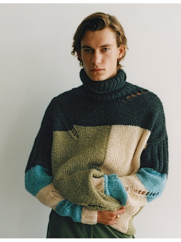 Lana Grossa HERRENPULLOVER Lala Berlin Lovely Cotton