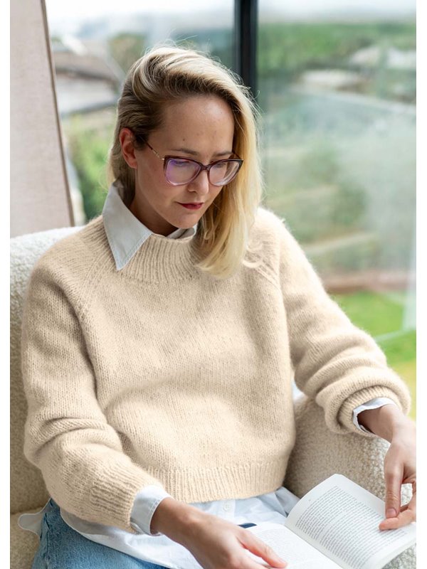 Lana Grossa WENDINGERSWEATER LIGHT Natural Alpaca Pelo & Silkhair