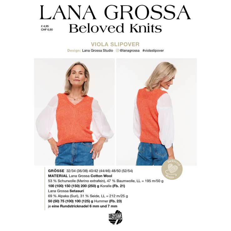 VIOLA SLIPOVER - Beloved Knits No. 3 von Lana Grossa