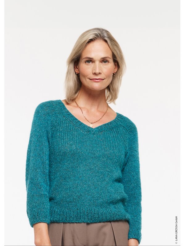Lana Grossa GRAZIA SWEATER Cotton Wool & Setasuri