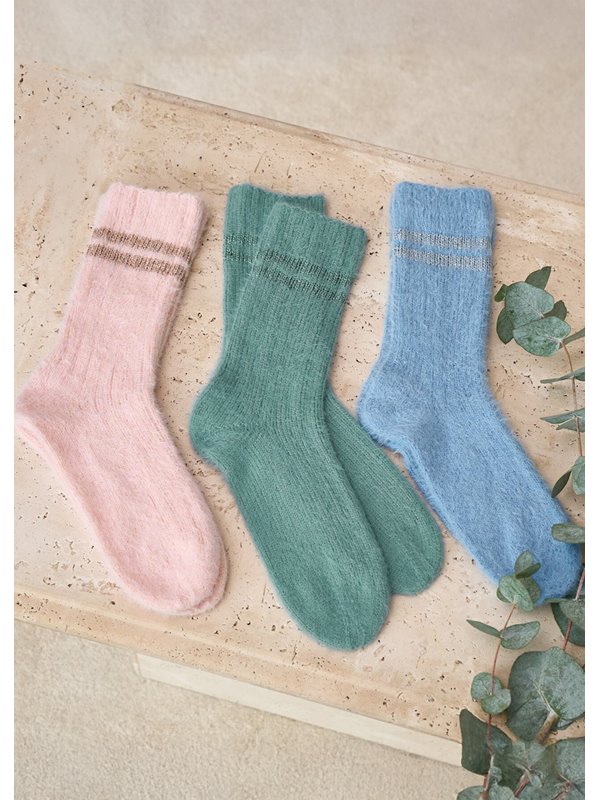 Lana Grossa SOCKEN MIT GLITZER Cosy Socks & Brillino