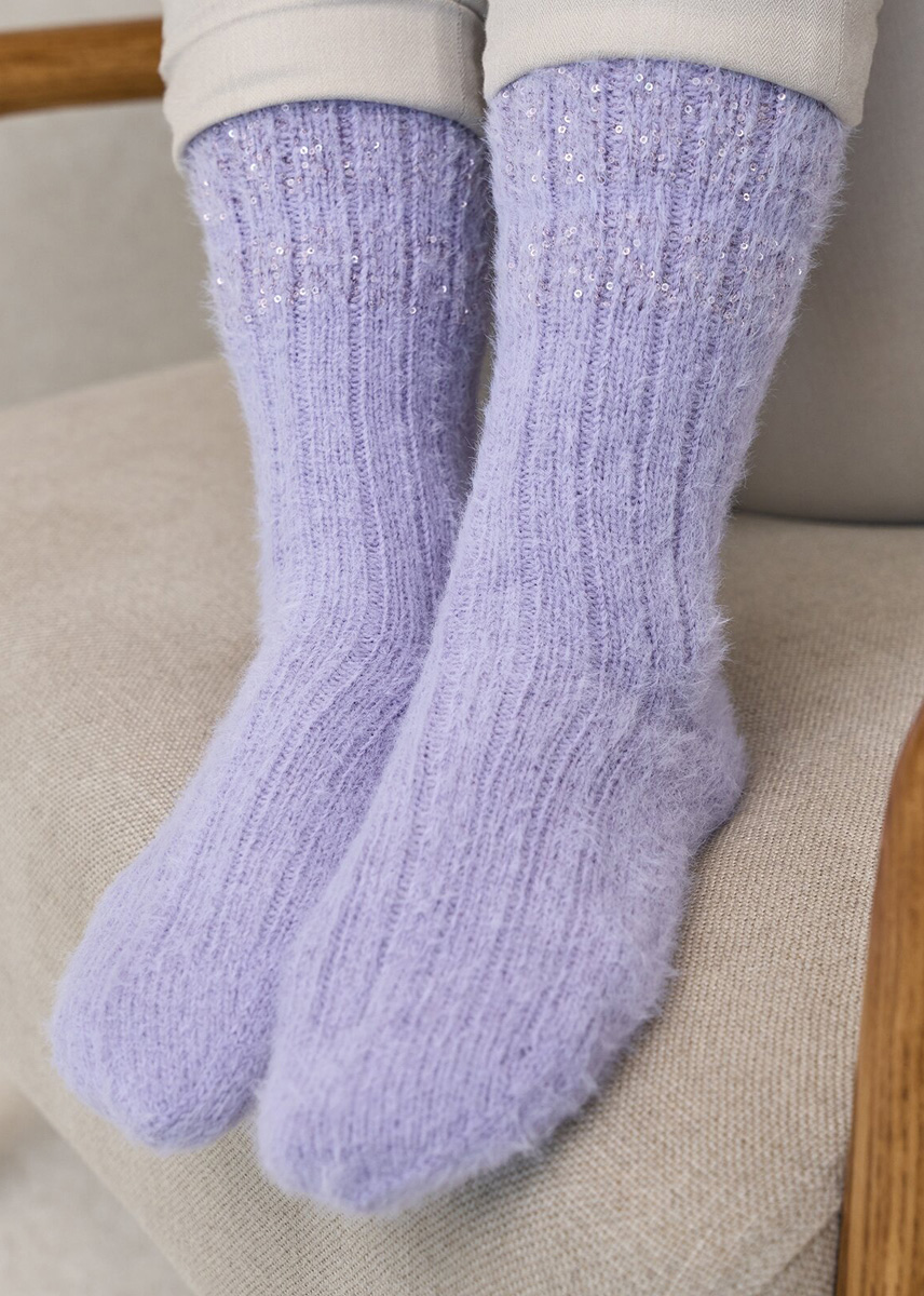 SOCKEN MIT PAILLETTEN Cosy Socks & Glamour von Lana Grossa