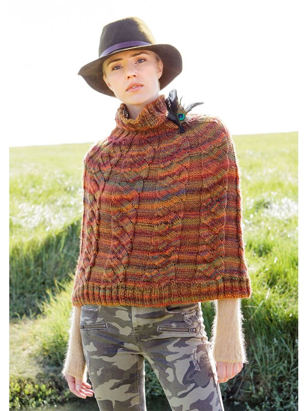 Lana Grossa SCHULTERWÄRMER MIT ZOPFSTREIFEN Gomitolo 100