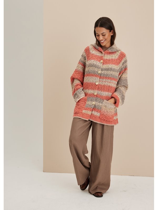 Lana Grossa TOPDOWN-HOODIEJACKE Gomitolo Fusione