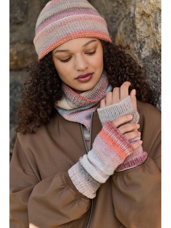 Lana Grossa 1-KNÄUEL-SET: LOOP, HANDSTULPEN & MÜTZE Gomitolo Intenso