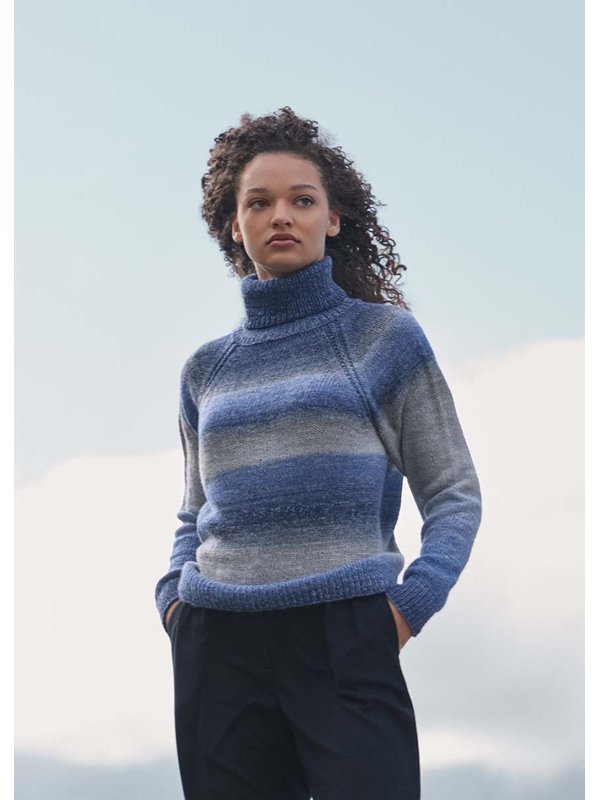 Lana Grossa RAGLAN-ROLLKRAGEN-PULLOVER Gomitolo Gala