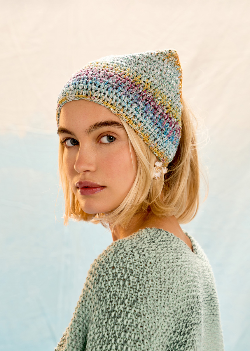 GLITTER-KOPFTUCH Gomitolo California & Glamour von Lana Grossa