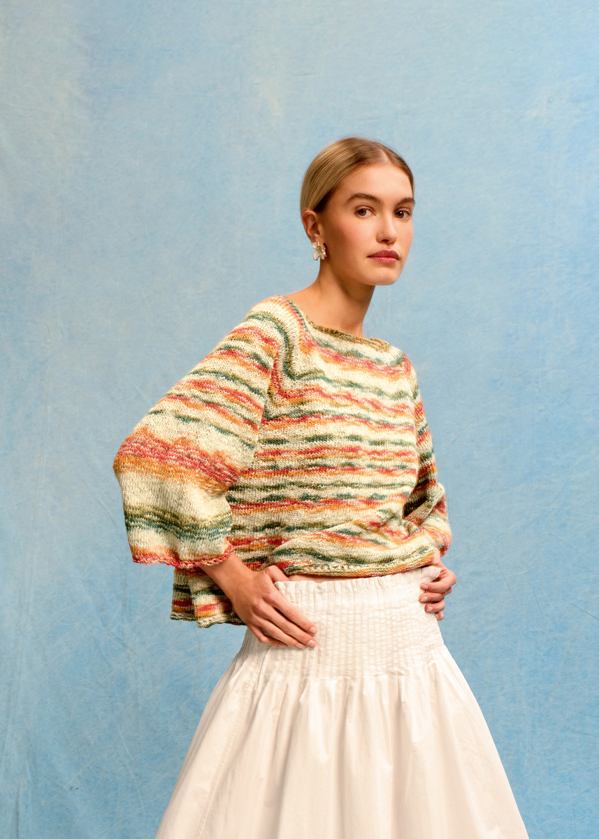 TOP-DOWN-RAGLAN-PULLOVER Gomitolo California von Lana Grossa