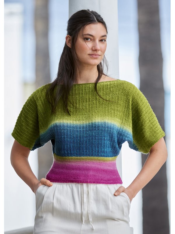 Lana Grossa PULLOVER Cool Wool Lace hand-dyed