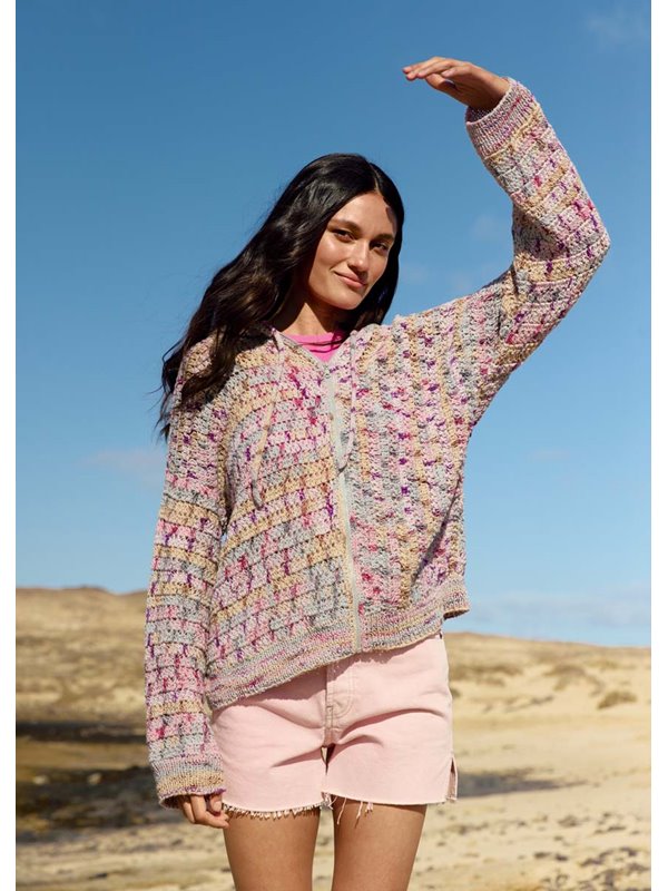 Lana Grossa HOODIE IM STÄBCHENMUSTER Torto