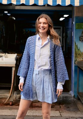 Lana Grossa CARDIGAN IM FÄCHERMUSTER Summer Cashmere