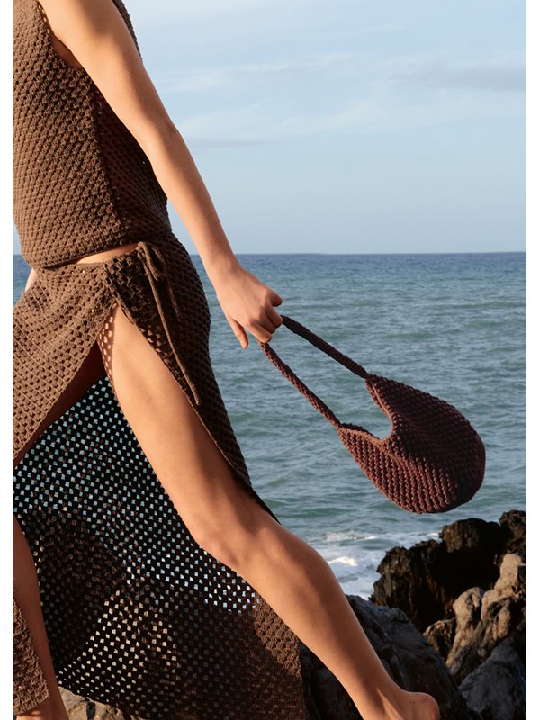 Lana Grossa HENKELTASCHE IM NOPPENMUSTER Tessera