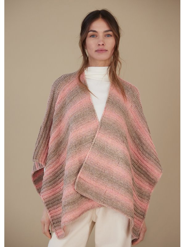 Lana Grossa PONCHO Cool Merino Dégradé