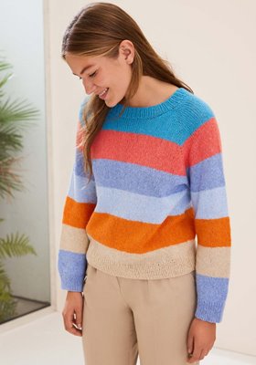 Lana Grossa BLOCKSTREIFEN-PULLOVER Ecopuno