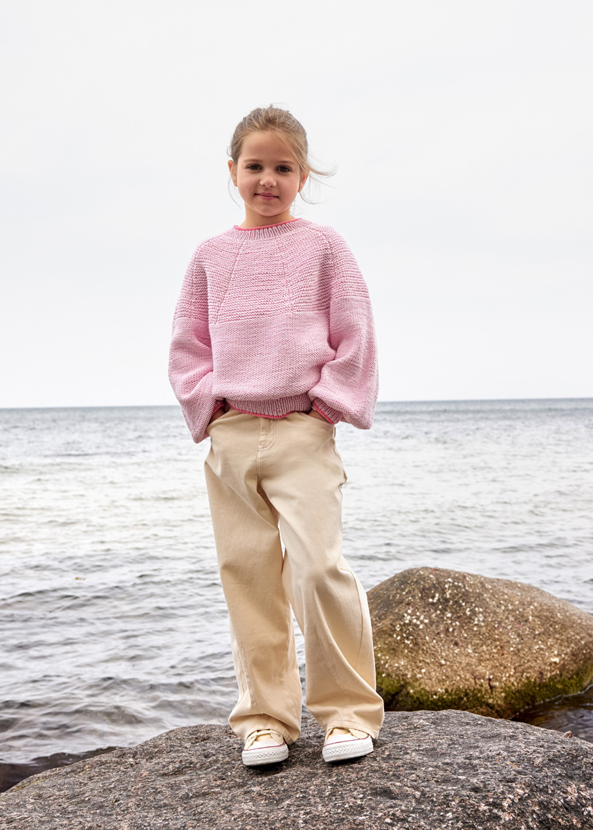TOP DOWN KINDERPULLOVER Cool Wool Big von Lana Grossa