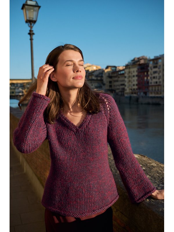 Lana Grossa V-PULLOVER Winter Softness & Silkhair