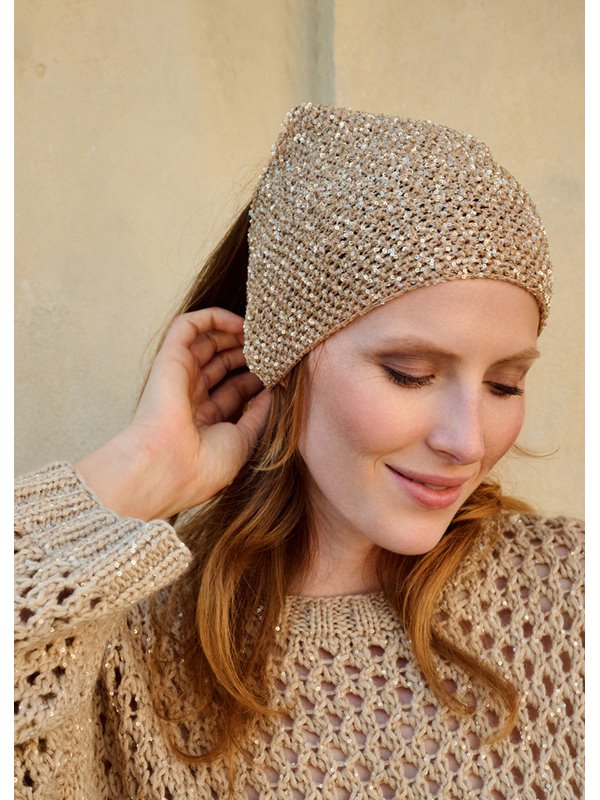 Lana Grossa PAILLETTEN-KOPFTUCH Glamour