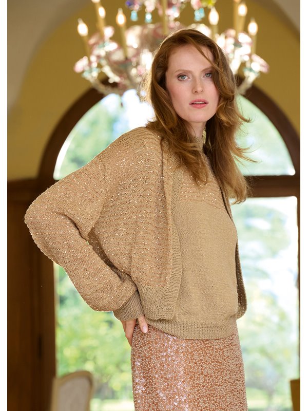 Lana Grossa BLOUSON-CARDIGAN Filo Lurex & Glamour