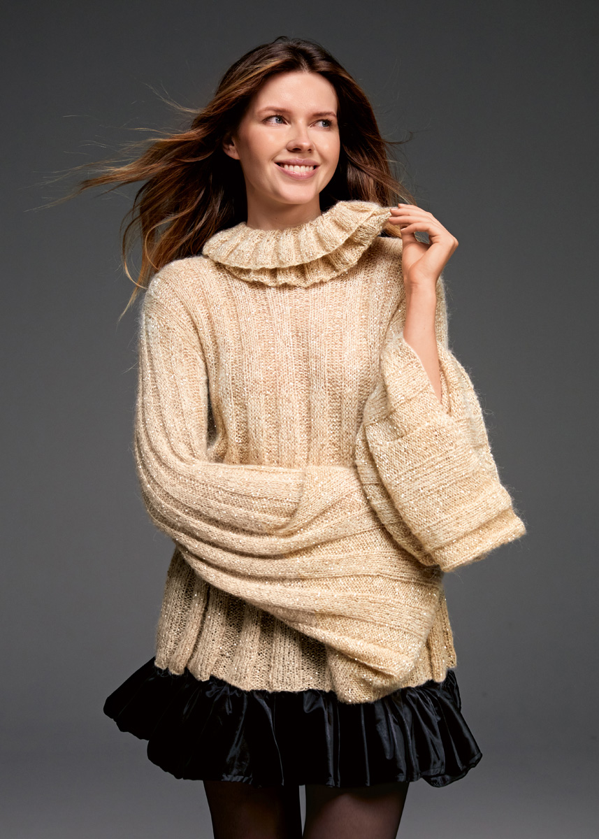 PULLOVER MIT LOOPKRAGEN Setasuri & Glamour von Lana Grossa