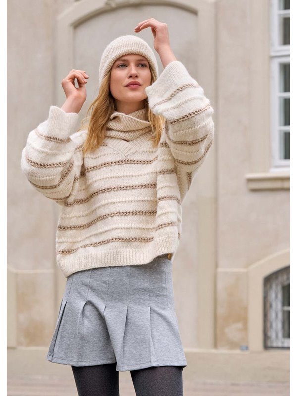 Lana Grossa V-AUSSCHNITTPULLOVER Natural Alpaca Pelo