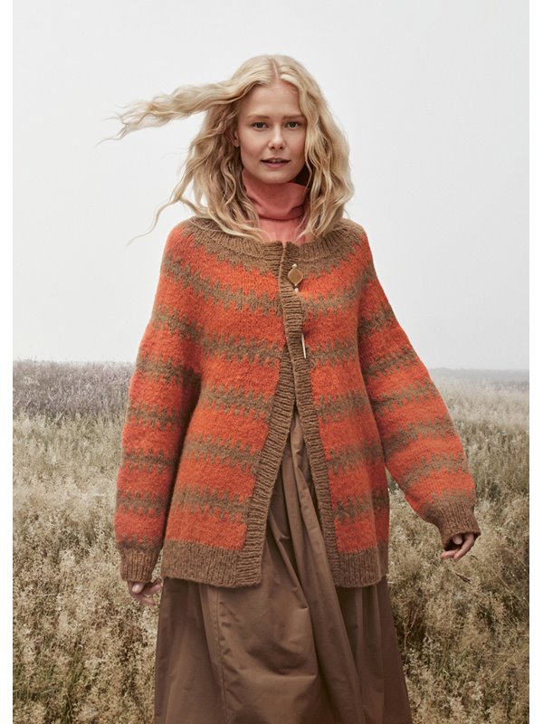 Lana Grossa RUNDPASSEN-CARDIGAN Nebbia