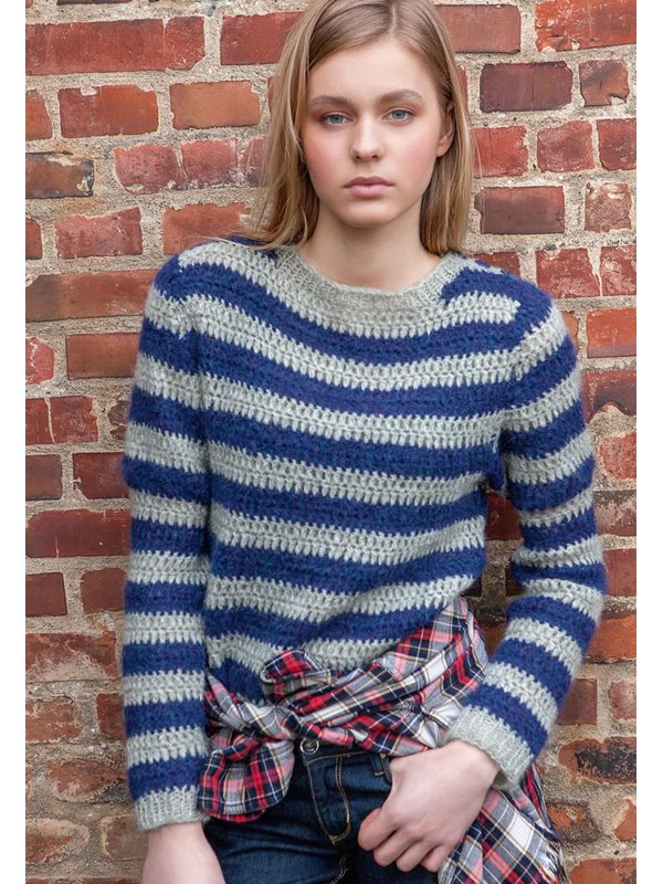Lana Grossa STREIFENPULLI IN STÄBCHEN Voi