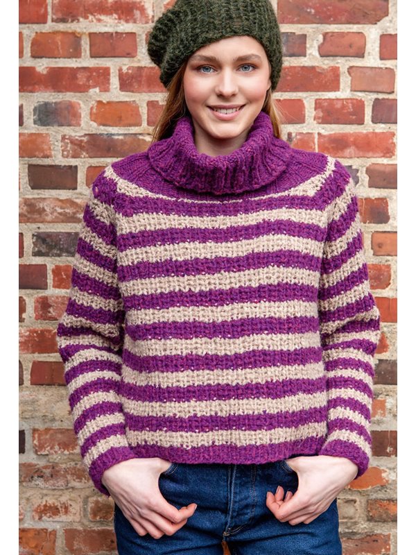 Lana Grossa RAGLANPULLI IM HALBPATENTMUSTER Più Colori