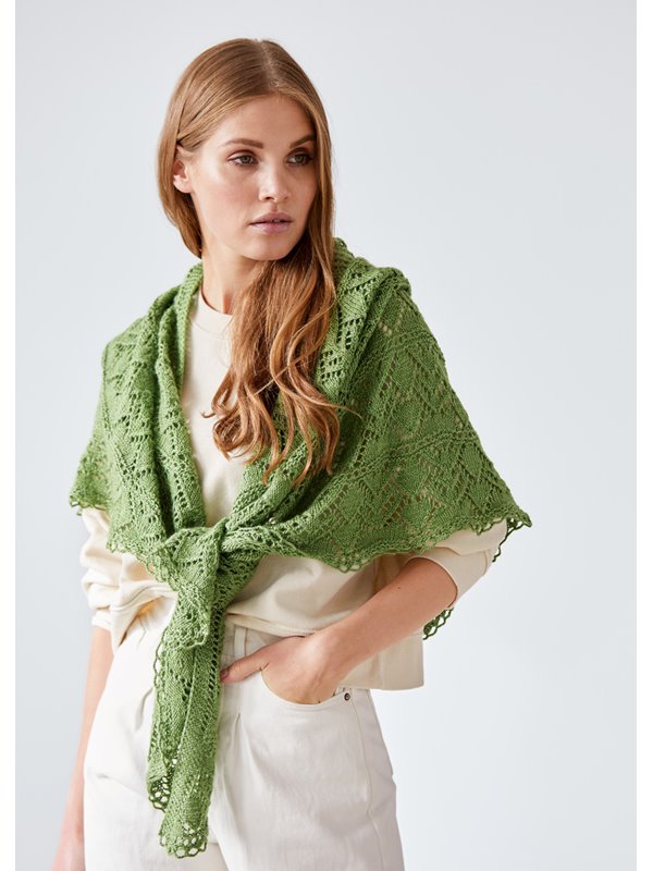 Lana Grossa DREIECKSTUCH Lace Seta Mulberry