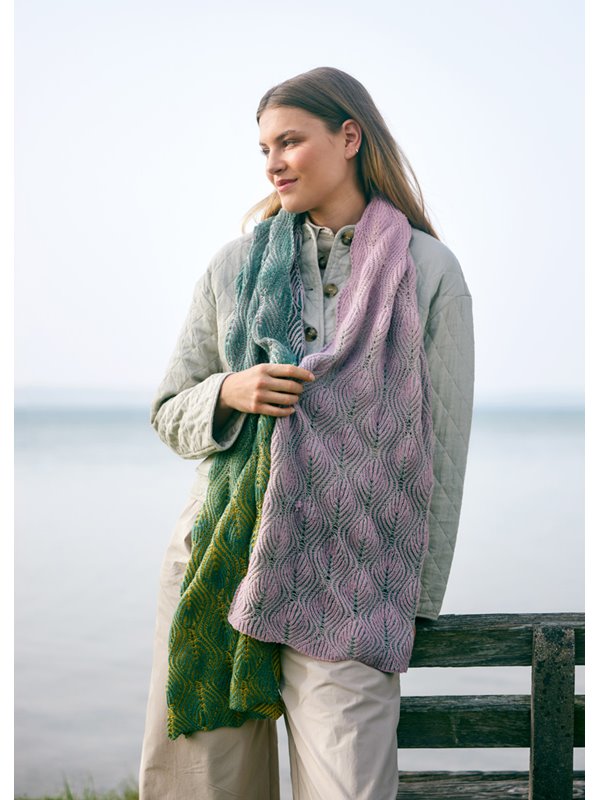 Lana Grossa SCHAL Merino Lace Aquarell & Cool Wool Lace