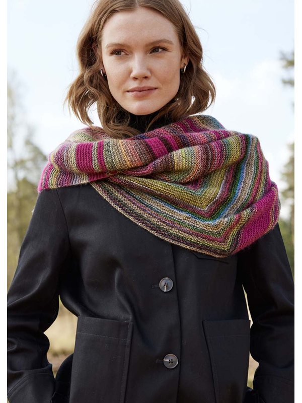 Filati Colorissimo ASYMMETRISCHES TUCH Colorissimo & Ecopuno von Lana Grossa | Tücher & Co ...