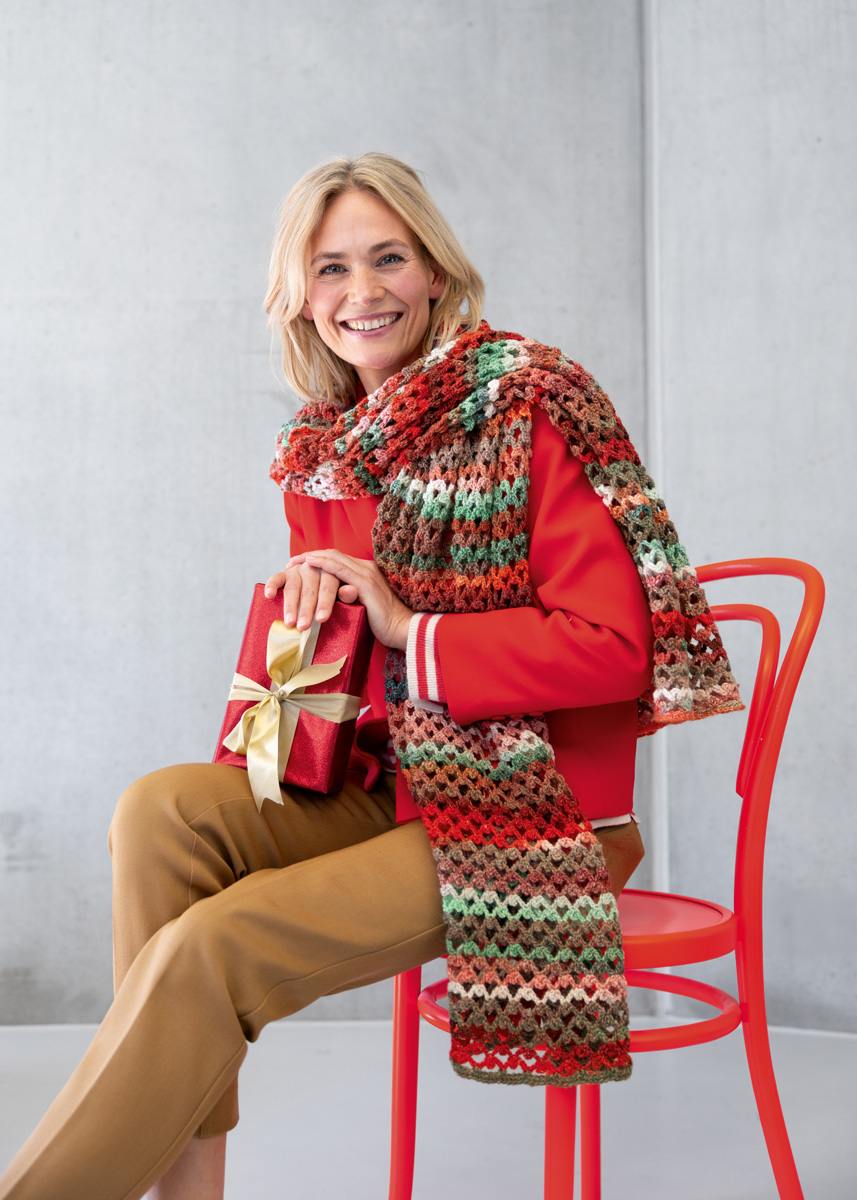 HÄKELSTOLA Gomitolo (Christmas Edition Lurex) von Lana Grossa
