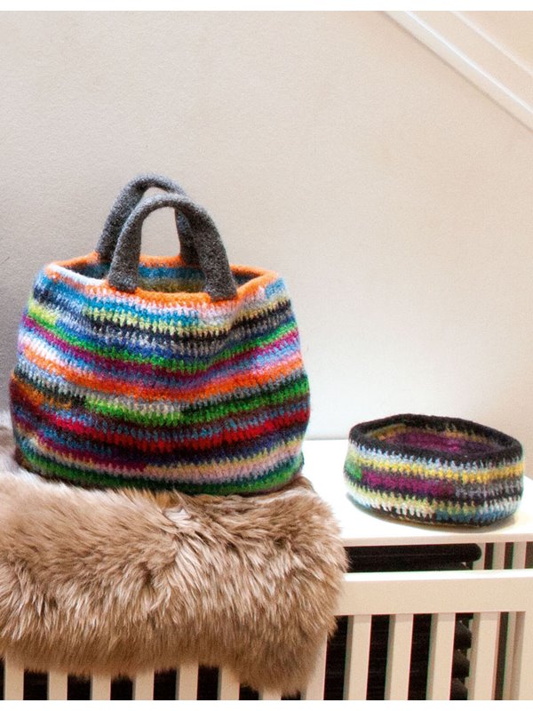 Lana Grossa TASCHE & SCHLÜSSELKÖRBCHEN Feltro