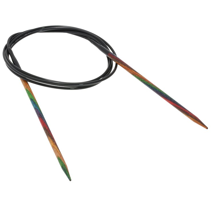 Lana Grossa Rundstricknadel Design-Holz Multicolor St. 3,5/120cm