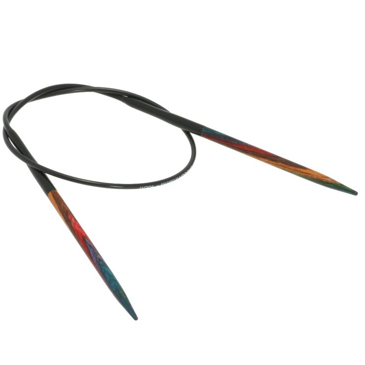 Lana Grossa Rundstricknadel Design-Holz Multicolor St. 4,0/ 40cm