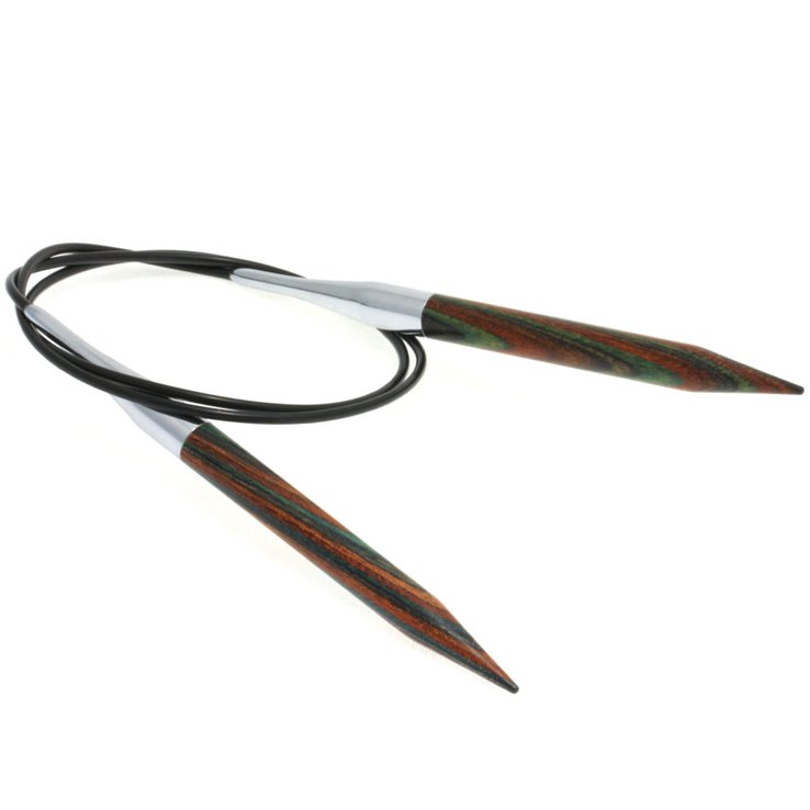 Lana Grossa Rundstricknadel Design-Holz Color St, 9,0/80cm